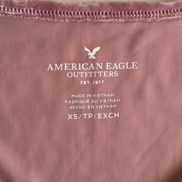AEO- Crushed velvet ombré tee - Picture 3 of 4